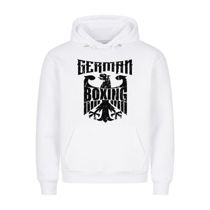 GERMAN BOXING - Premium Hoodie Hoodie MarketPrint S Weiß 