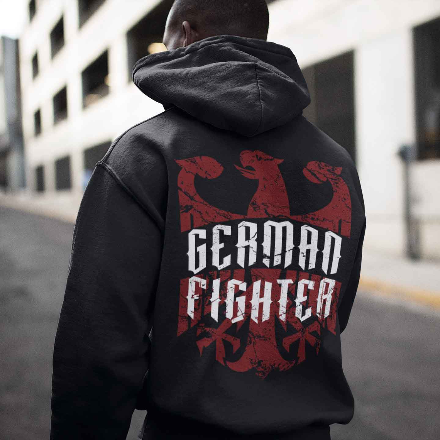 GERMAN FIGHTER - Premium Hoodie Hoodie MarketPrint 