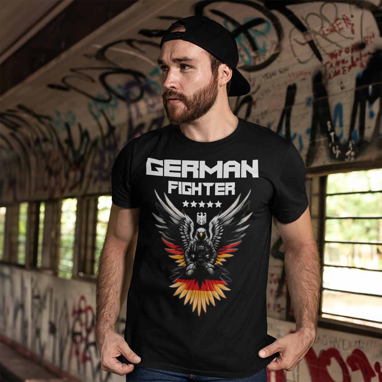 GERMAN FIGHTER - Shirt T-Shirt MarketPrint 