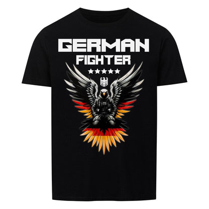 GERMAN FIGHTER - Shirt T-Shirt MarketPrint S Schwarz 