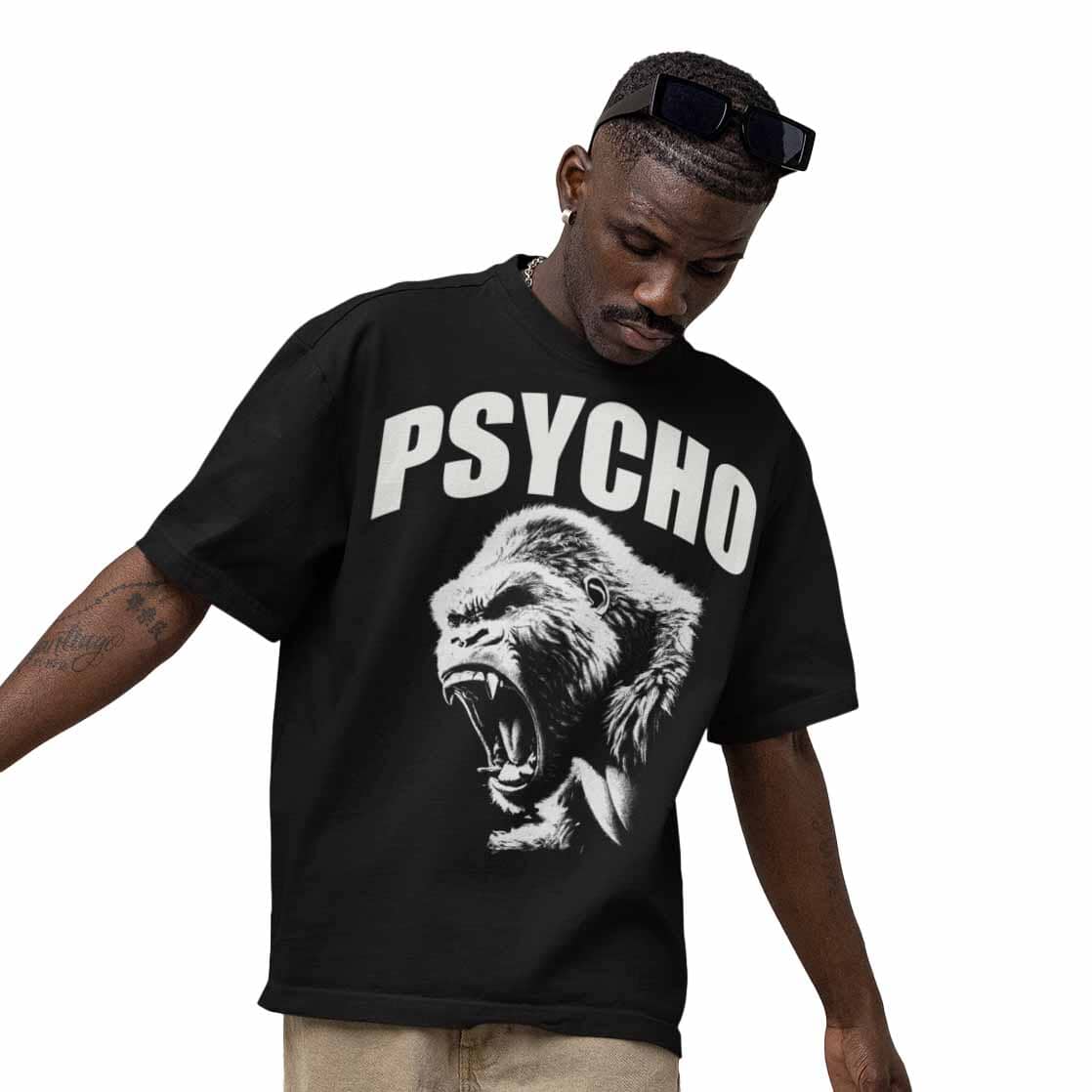 PSYCHO - Oversized Shirt T-Shirt MarketPrint 