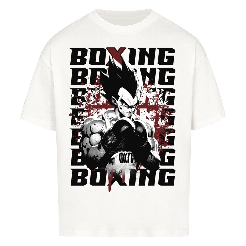 SAIYAJIN BOXING - Oversized Shirt T-Shirt MarketPrint XS Weiß 