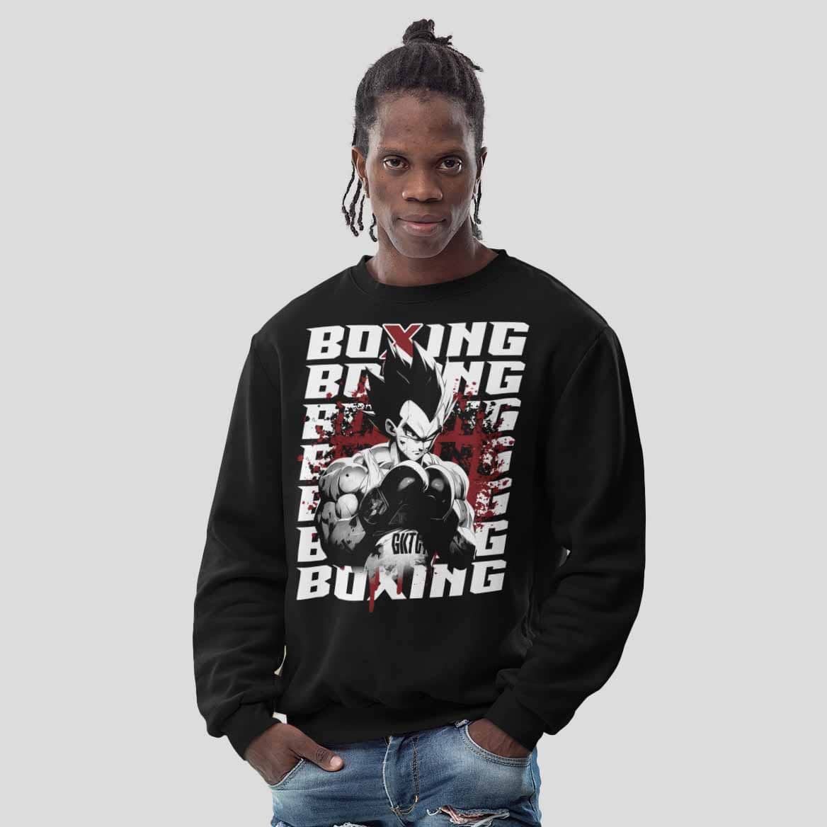 SAIYAJIN BOXING - Sweatshirt Sweatshirt MarketPrint 