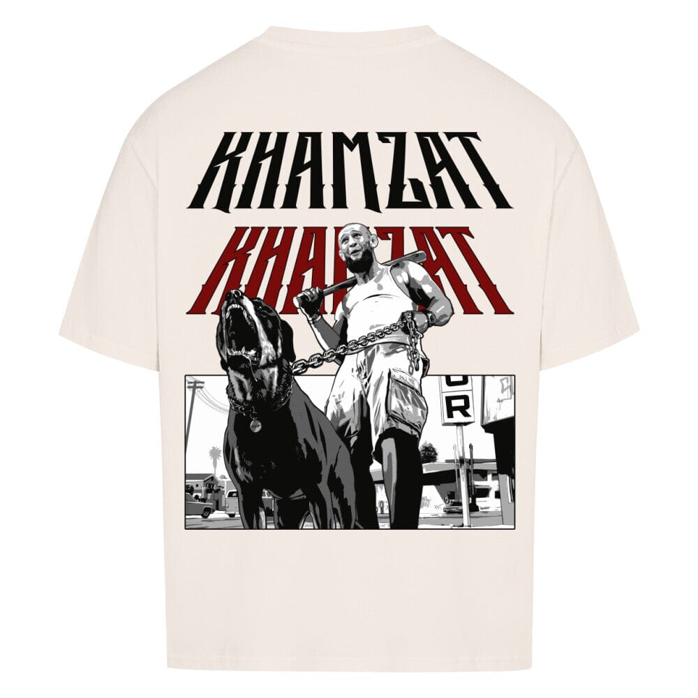 KHAMZAT IN THE HOOD T-Shirt MarketPrint XS Natural Raw 